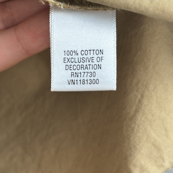 Converse One Star Dress Button down long sleeve size S kakhi tan - Picture 9 of 9